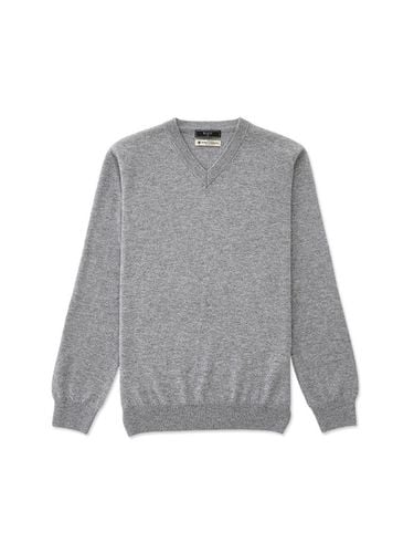 Standard fit V-neck knit (gray) - STCO - Modalova