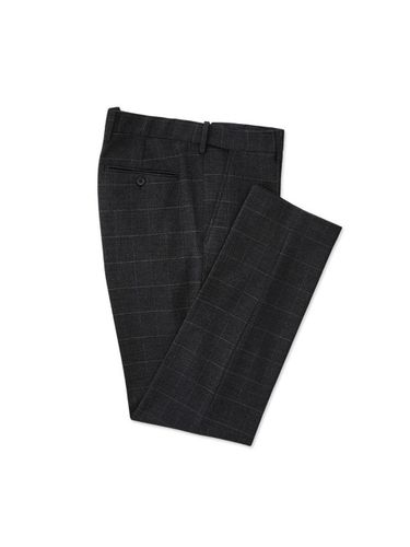 Two-tone check pattern pants (gray) - STCO - Modalova