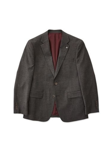 STRETCH two-tone texture classic suit jacket_brown (classic fit) - STCO - Modalova