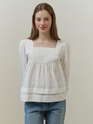 Knot Square Blouse - RE_L - Modalova