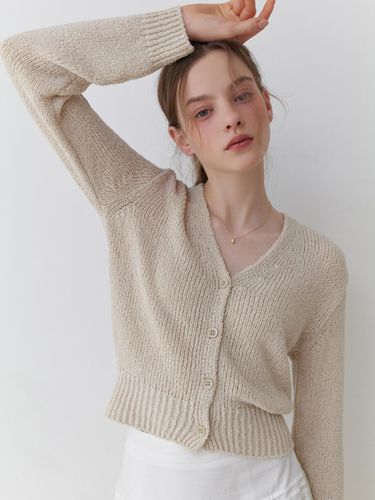 Melt V Cardigan_Beige - RE_L - Modalova