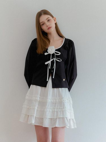 Shirred Banded Mini Skirt - ANOETIC - Modalova