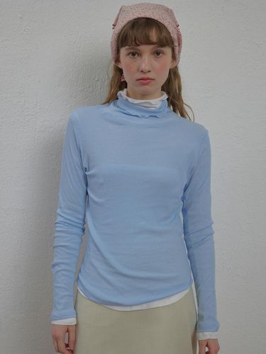 Slim Turtleneck Top_Black - SSEMI - Modalova