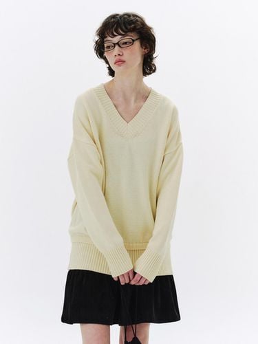 Qduroy V-Neck Cotton Knit - Qduroy - Modalova