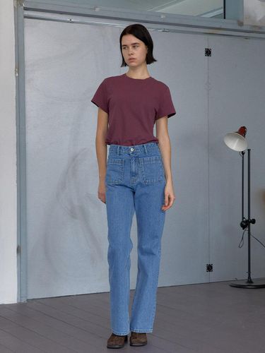 Forest T-shirt - Burgundy - BRENDABRENDEN SEOUL - Modalova