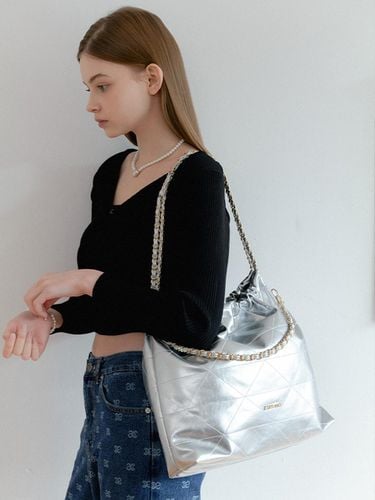 ANC Draw Chain Shoulder Bag_Silver - ANOETIC - Modalova