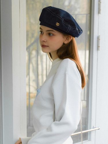 ANC Logo Denim Beret - ANOETIC - Modalova