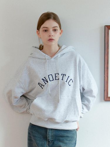 Applique Hoodie - Melange - ANOETIC - Modalova