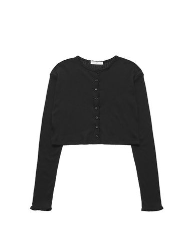 Trimming Cardigan_Black - SSEMI - Modalova