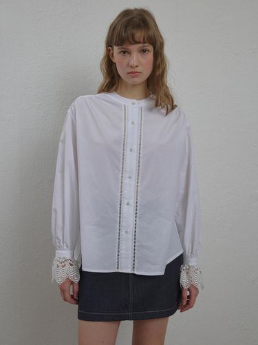 Lace Trim Blouse - SSEMI - Modalova