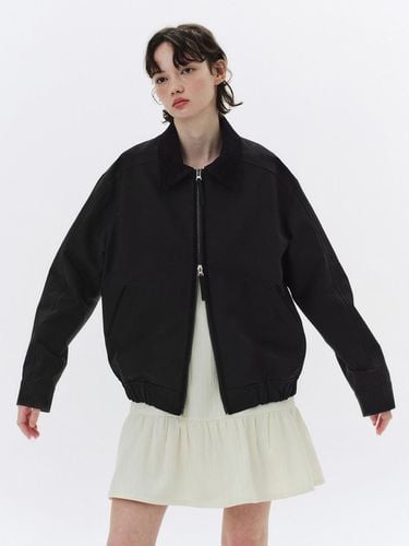 Cotton Blouson Jacket_Night - Qduroy - Modalova