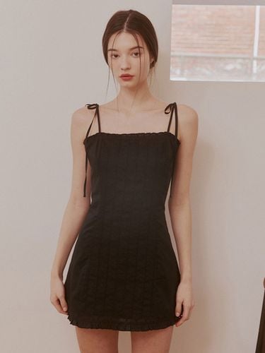 Lace Frill Mini Dress_Black - NOT YOUR ROSE - Modalova