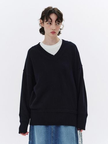 Qduroy V-Neck Cotton Knit - Qduroy - Modalova