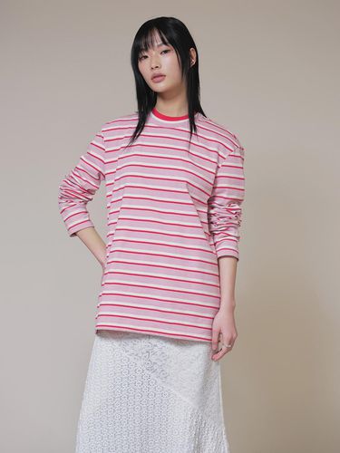 Multi Stripe T-Shirt_Pink - RAIVE - Modalova