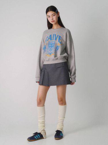 Pleats Mini Skirt_Grey - RAIVE - Modalova