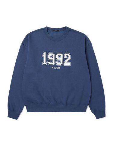 Round Sweatshirt _ Blue - ADHOC - Modalova