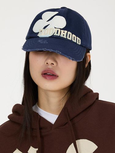 Multi Logo Destroyed Ball Cap_Navy - HOODHOOD - Modalova