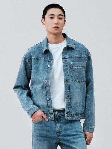 Denim One Pocket Shirt Jacket_Blue - STCO - Modalova