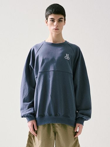 Bio Washed Sweatshirt_Fog Blue - HAVEOFFDUTY - Modalova