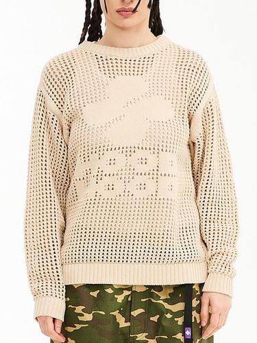 HOOD Logo Mesh Graphic Knit Top - HOODHOOD - Modalova