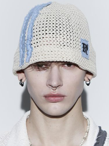 Denim Patched Beanie - RSSC - Modalova