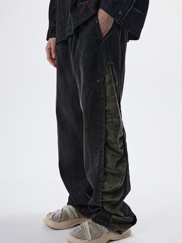 Incision Side Wrinkle Denim Pants _ - RSSC - Modalova