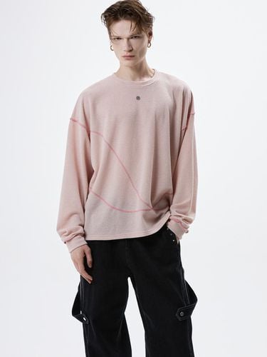 Curvy Stitched Crew Neck Knit Sweater _ - RSSC - Modalova