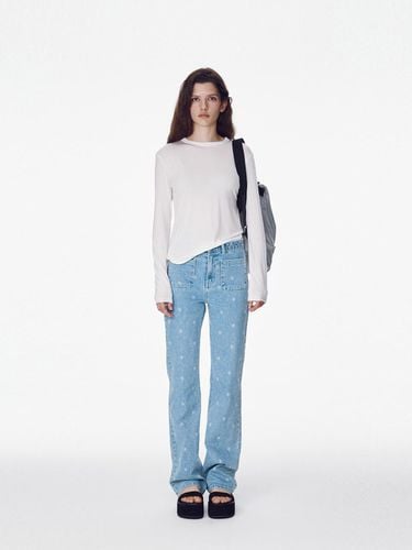 Printed Slim-Fit Denim, Blue - MAISONMARAIS - Modalova