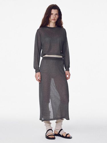 Urban See-Through Skirt, Charcoal - MAISONMARAIS - Modalova