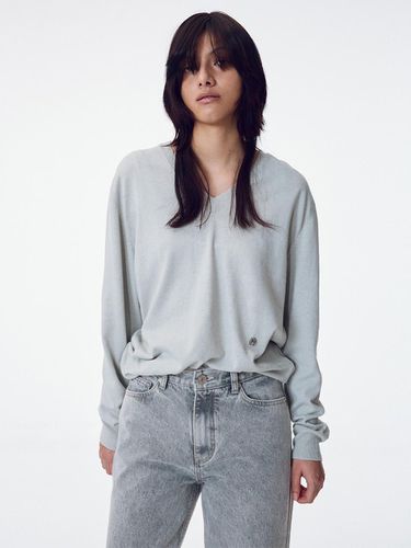 V-Neck Cotton Pullover - MAISONMARAIS - Modalova