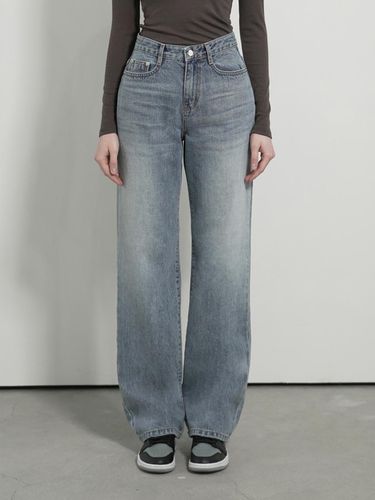 Cross Wide Denim Pants - WAAR - Modalova