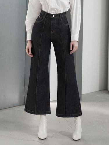 Pin Tuck Wide Pants - Nonfaded - WAAR - Modalova