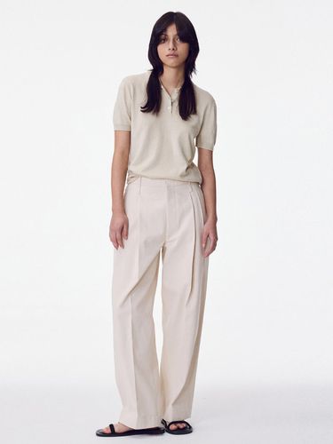 Cotton Two Tuck Pants - MAISONMARAIS - Modalova