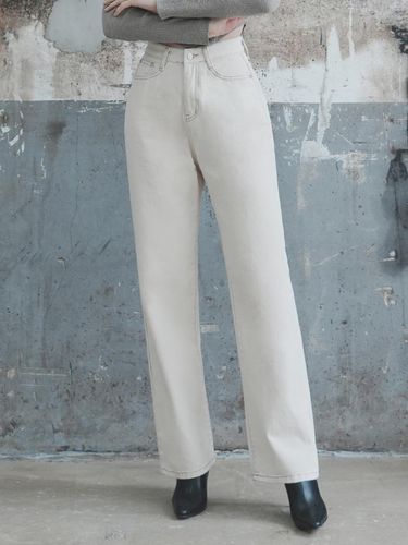 W50 Wide Denim Pants - White - WAAR - Modalova