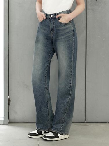 Wide Denim Pants - MEDIUM BLUE - WAAR - Modalova