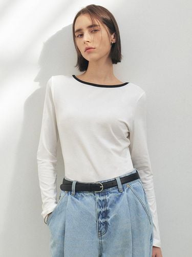 Reversible Color-block T-Shirt_White - CITYBREEZE - Modalova