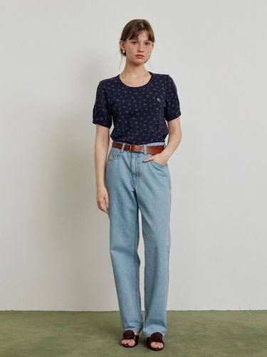 Loose Pine Denim Pants - IULAI - Modalova