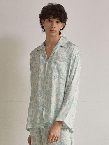 Men's Lublin Satin Long Sleeve Pajamas - LUNALUZ STUDIO - Modalova