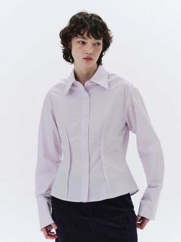 QDRY Pintuck Shirt - Purple - Qduroy - Modalova