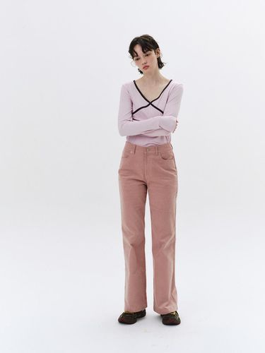 QDRY Corduroy Bootcut Pants - Qduroy - Modalova