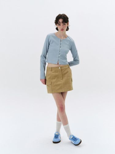 QDRY Corduroy Mini Skirt - Beige - Qduroy - Modalova