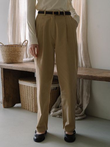 Two turk Cotton Pants - Beige - Laminez - Modalova