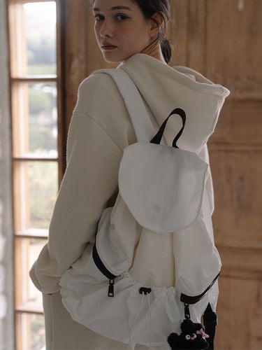 String Nylon Backpack - White - Laminez - Modalova