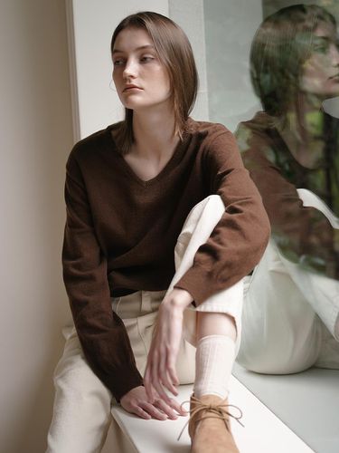 Cashmere wool Knit - Brown - Laminez - Modalova