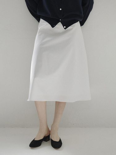 Clean Cotton Skirt - White - peces - Modalova