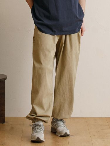 S Washed Flex Fit Banding Jogger Pants_Beige - RUGGED HOUSE - Modalova