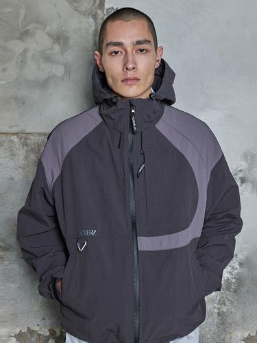 Nylon Windbreaker Jacket - Charcoal - CITYBREEZE - Modalova