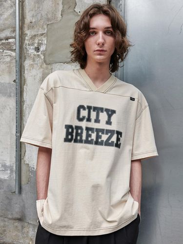 City Football Short Sleeves T-Shirt - Beige - CITYBREEZE - Modalova