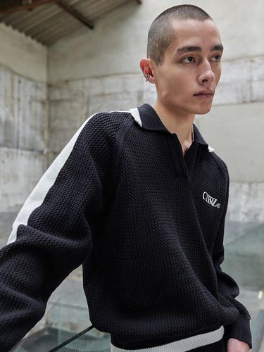 Line Point Polo Knit Sweater - CITYBREEZE - Modalova