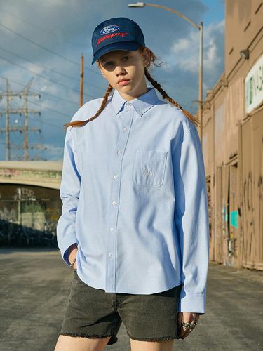 Oversized Slam Logo Oxford Shirt 5 Colors W - Fluke - Modalova